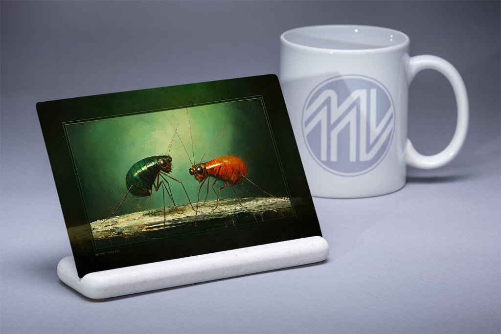 "Chit Chat" 4x6 Metal Print & Stand