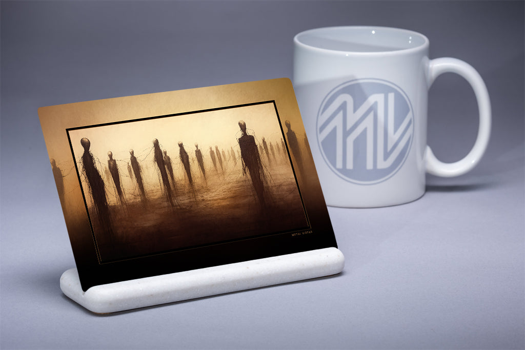 "Social Network" 4x6 Metal Print & Stand