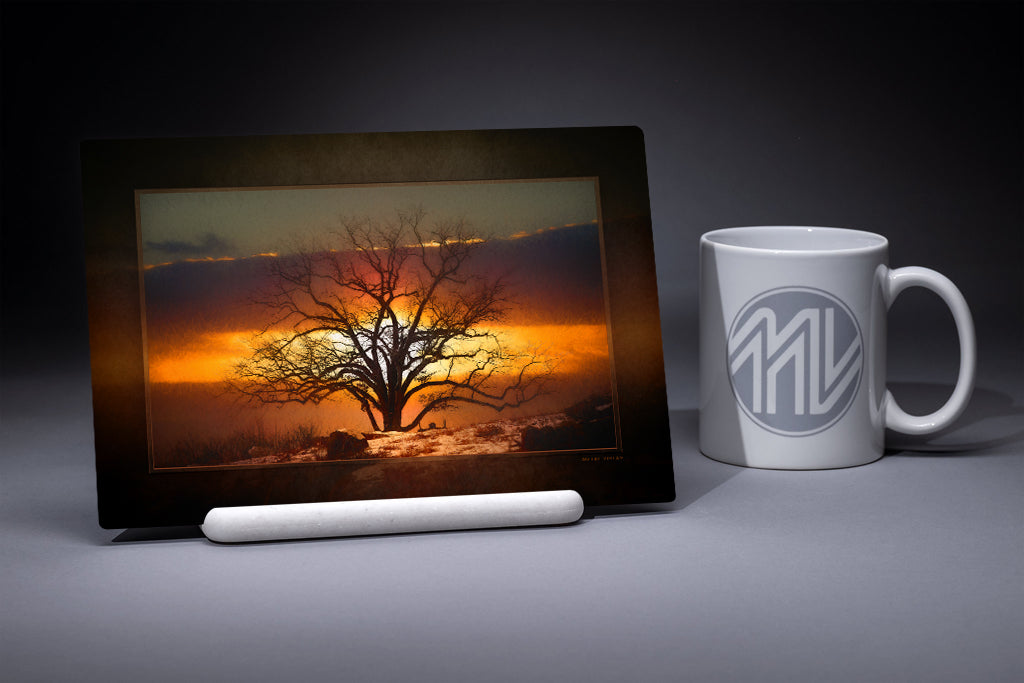 "Witness to Conflagration" 6x9 Metal Print with Stand