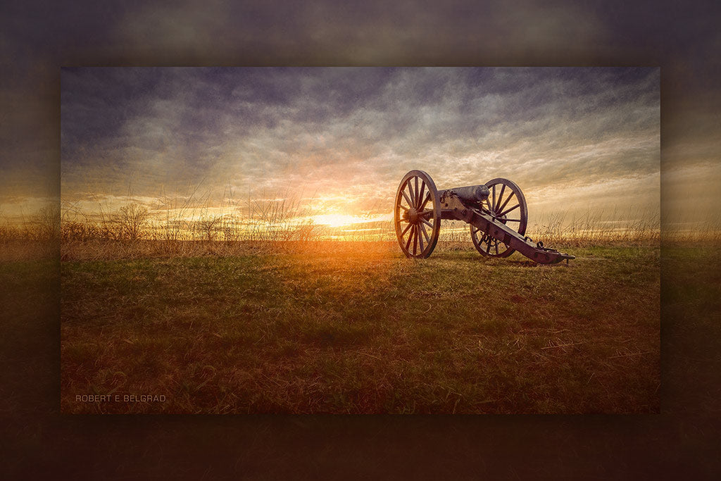 "Faithful Defender" 6x9 Metal Print with Stand