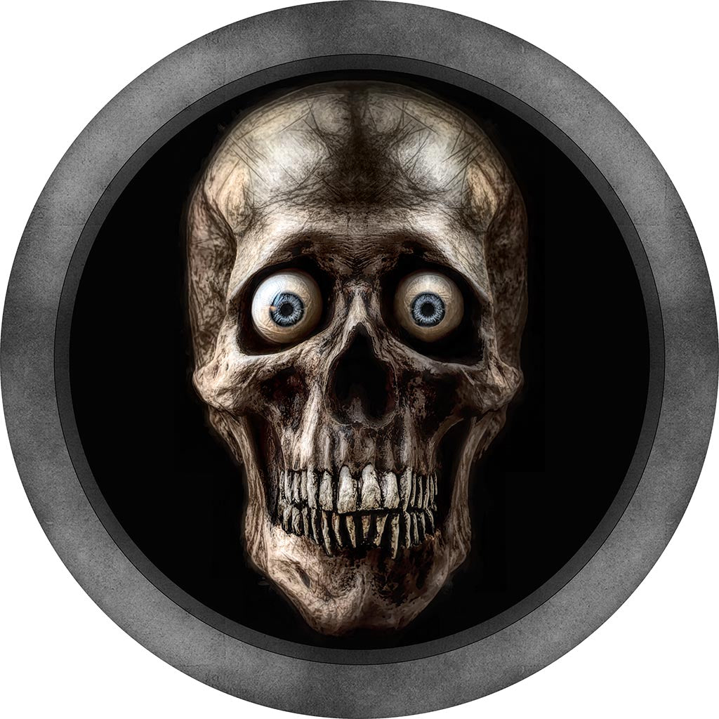 "Eugene Has Issues" 8 Inch Round Metal Print with Stand