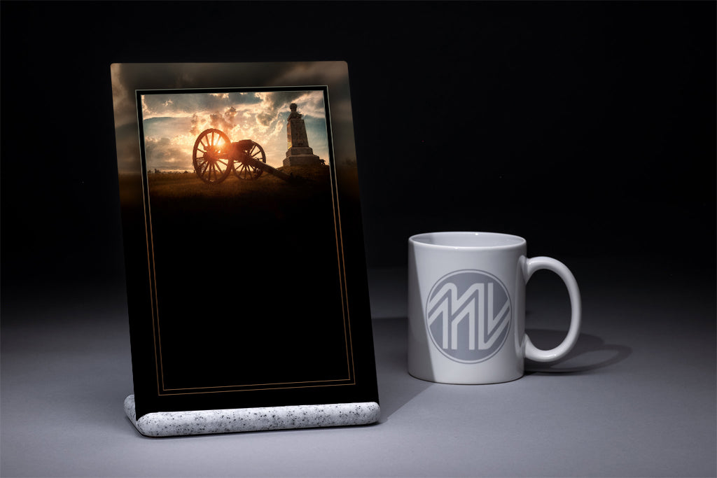 "Clark's Battery" 6x9 Metal Print & Stand