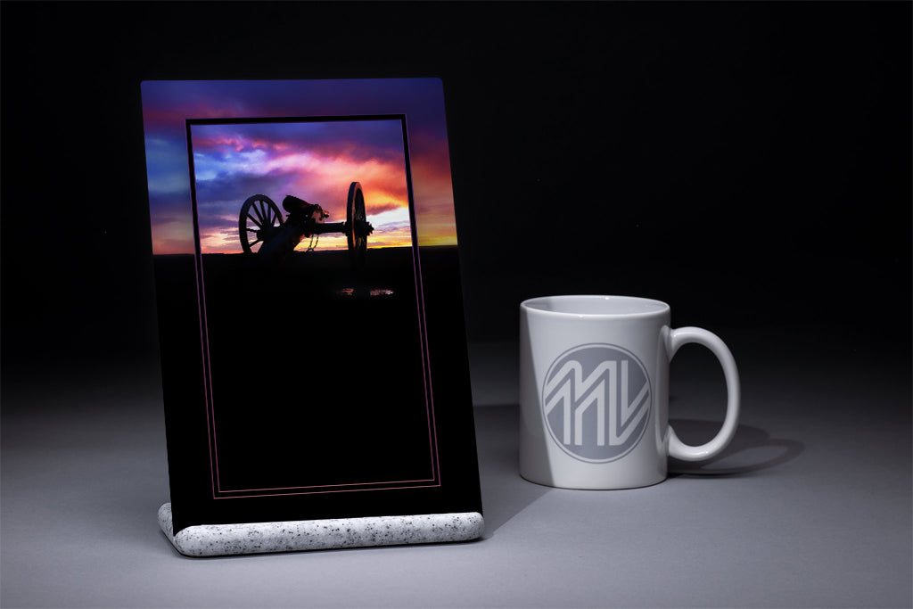 "Rainbow Angle, Left" 6x9 Metal Print & Stand