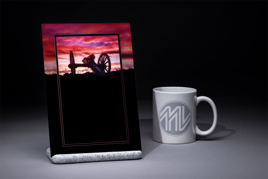 "Magenta Angle, Right" 6x9 Metal Print & Stand