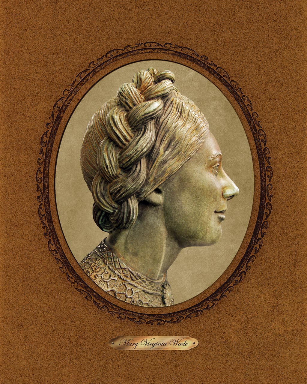 "Mary Virginia Wade" 4x5 Metal Print & Stand