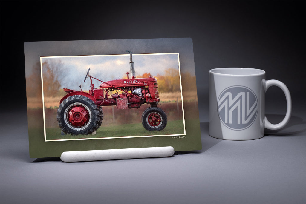 "McCormick Farmall" 6x9 Metal Print & Stand
