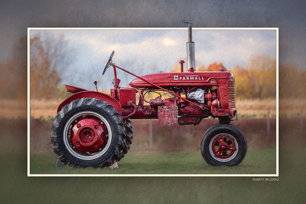 "McCormick Farmall" 6x9 Metal Print & Stand