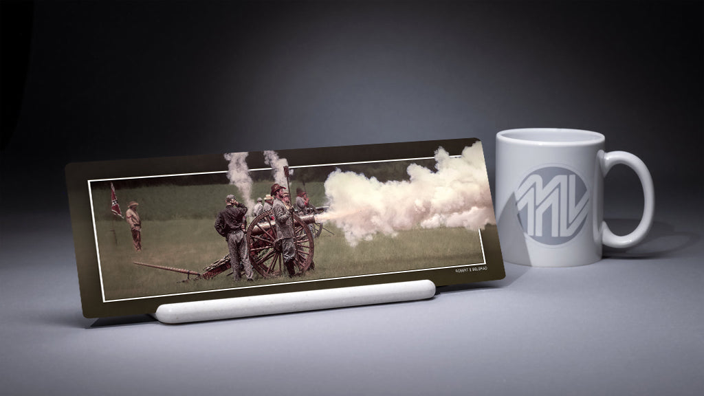 "Southern Guns" 4x12 Panoramic Metal Print with Stand