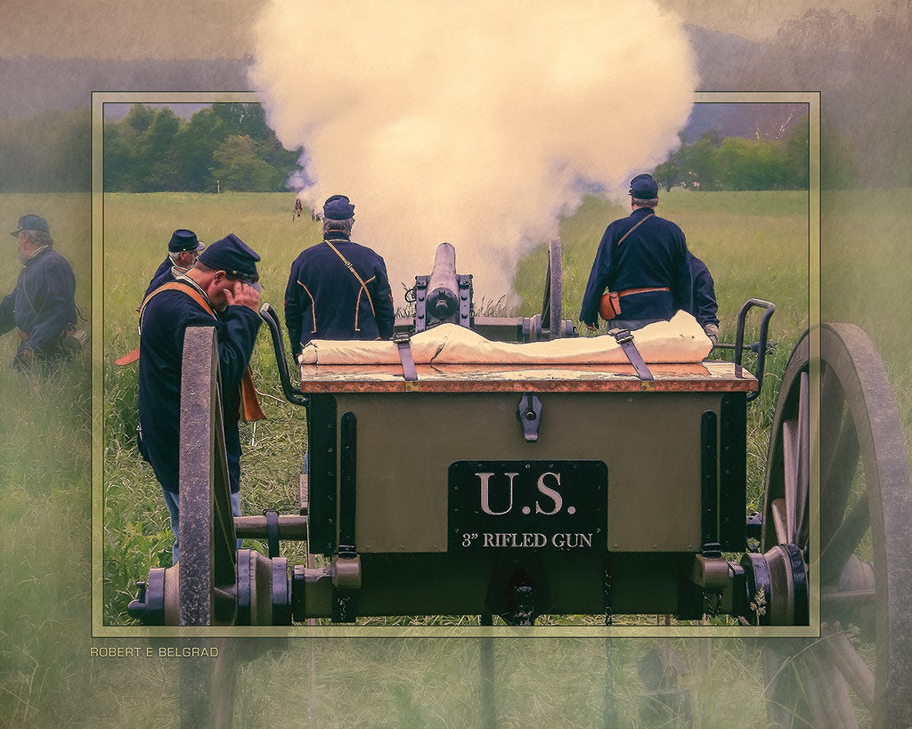 "Battle of Fairfield" 4x5 Metal Print & Stand