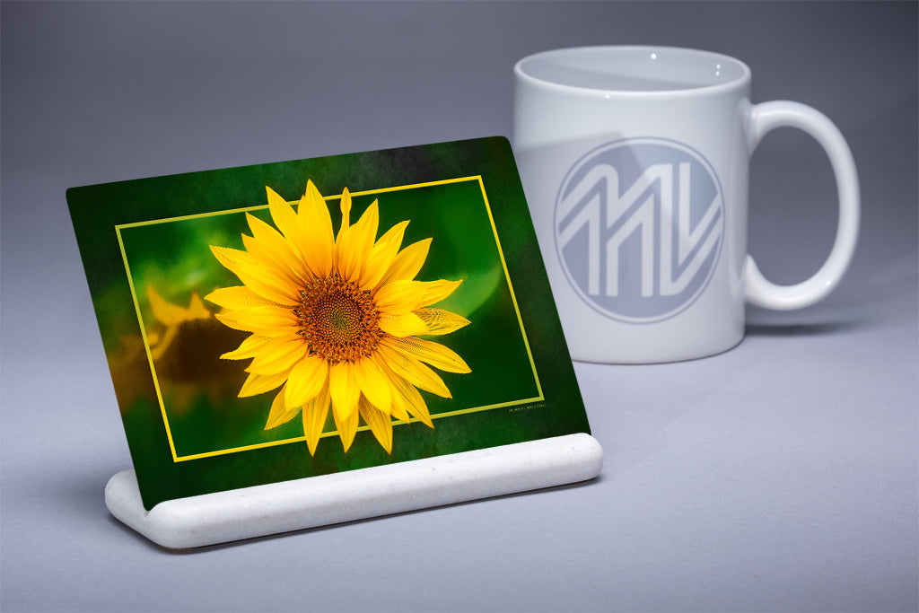 "Uppity Sunflower" 4x6 Metal Print & Stand
