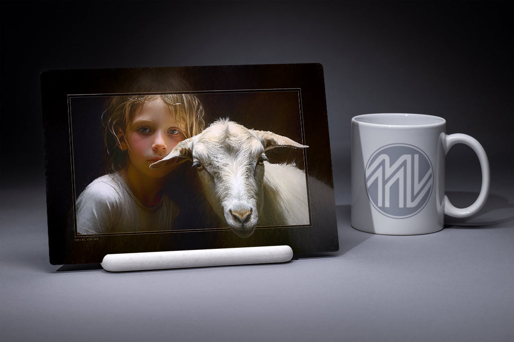 &quot;Kids Will Be Kids&quot; 6x9 Metal Print with Stand