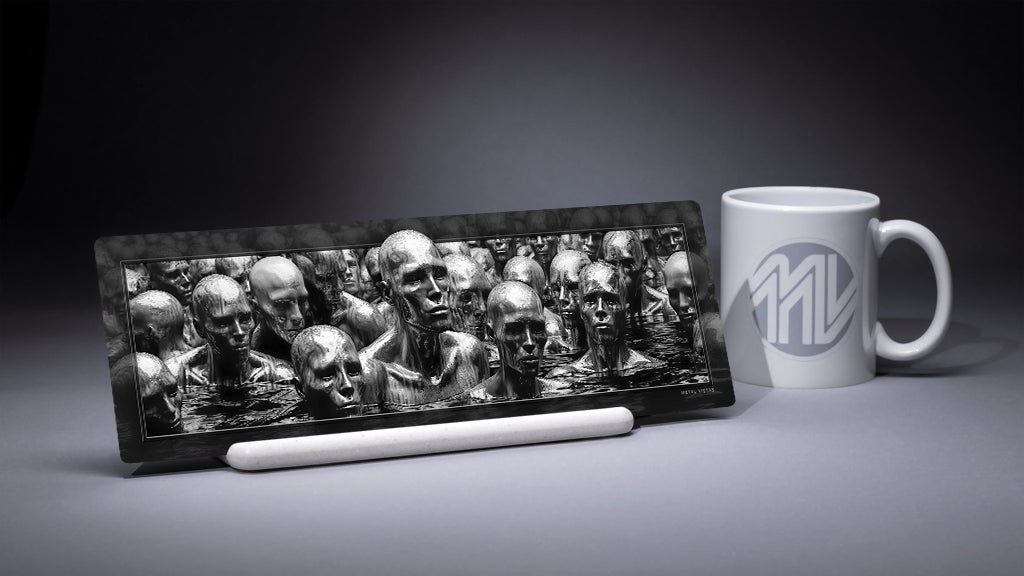 &quot;Mercurial&quot; 4x12 Panoramic Metal Print with Stand