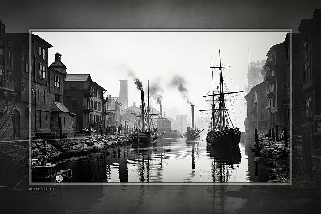 &quot;The Waterway&quot; 4x6 Metal Print &amp; Stand
