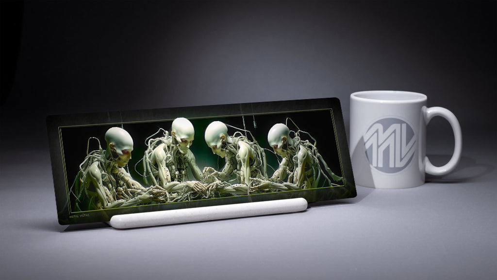 &quot;Spare Parts&quot; 4x12 Panoramic Metal Print with Stand