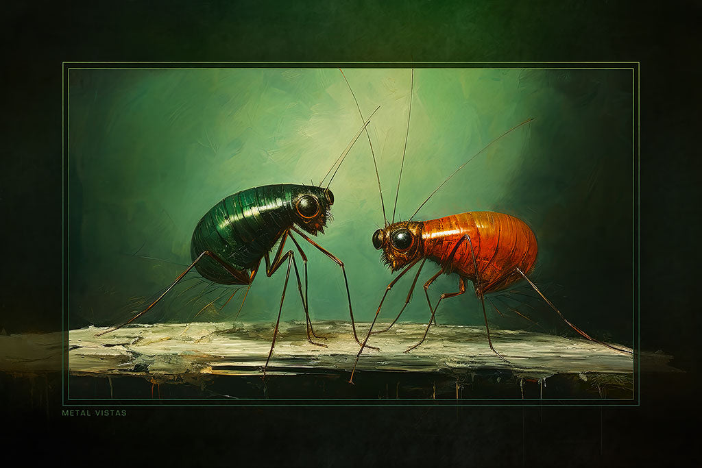 &quot;Chit Chat&quot; 4x6 Metal Print &amp; Stand