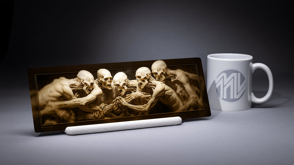 &quot;Social Cohesion&quot; 4x12 Panoramic Metal Print with Stand