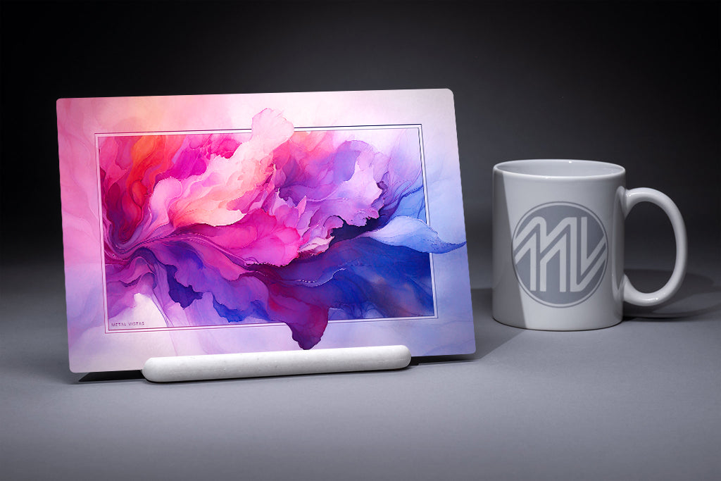 &quot;Pastel Impressions&quot; 6x9 Metal Print with Stand
