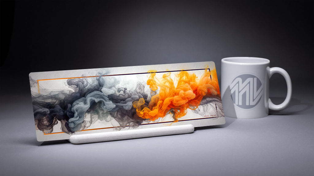 &quot;Ignition&quot; 4x12 Panoramic Metal Print with Stand