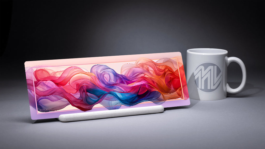 &quot;Divisive Inclusion&quot; 4x12 Panoramic Metal Print with Stand