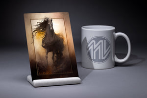 "Unbridled" 4x6 Metal Print & Stand