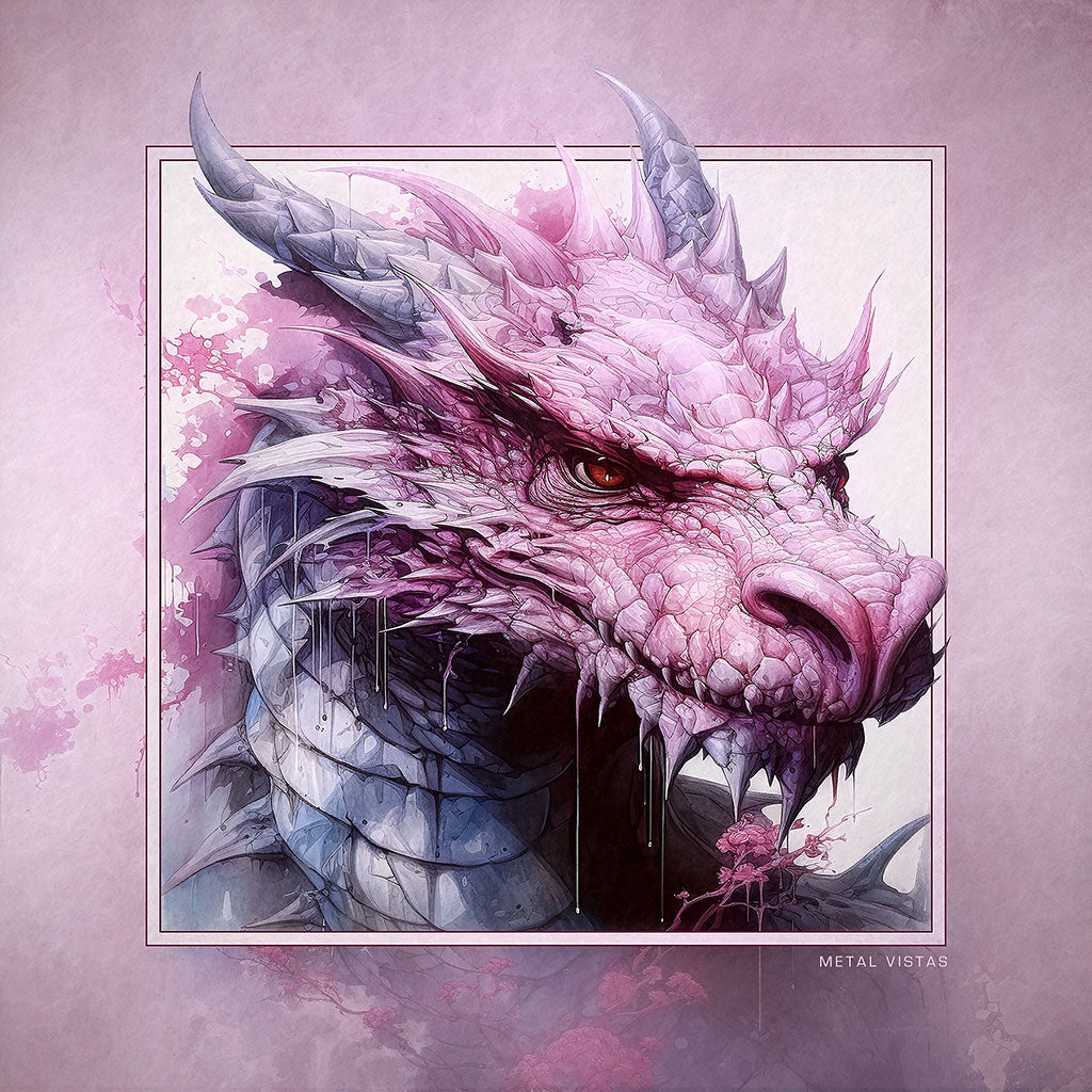 "Dragon" 6x6 Metal Print & Stand