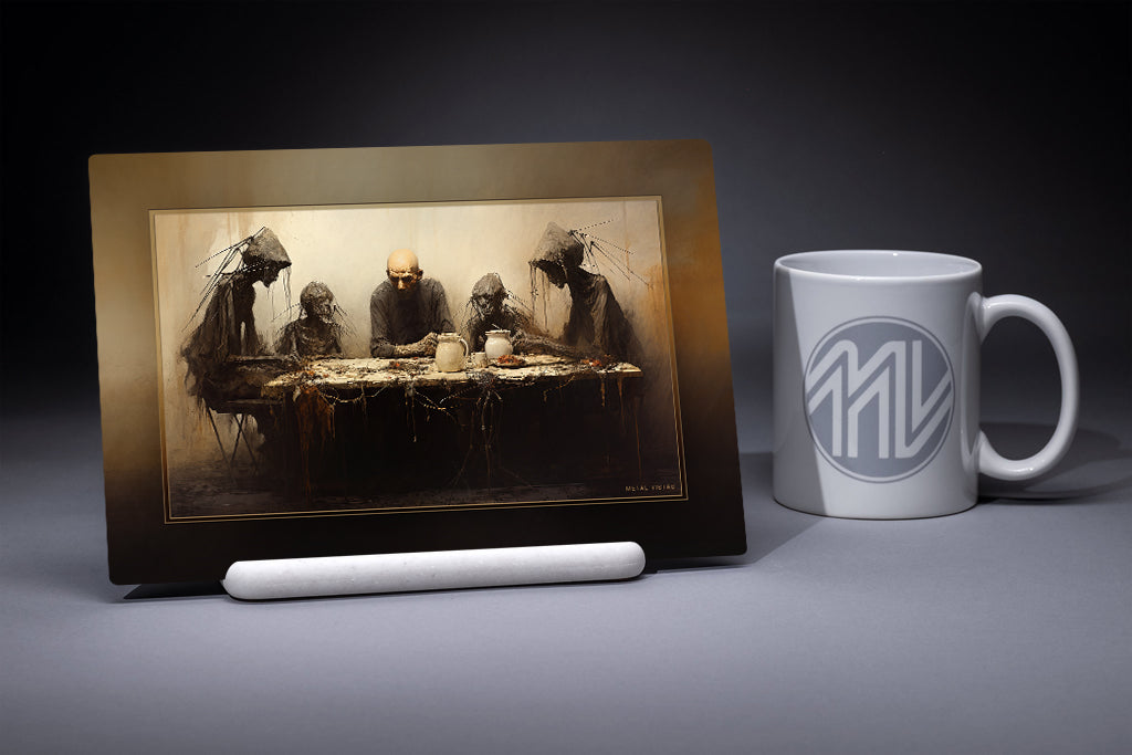 "Social Anxiety" 6x9 Metal Print with Stand