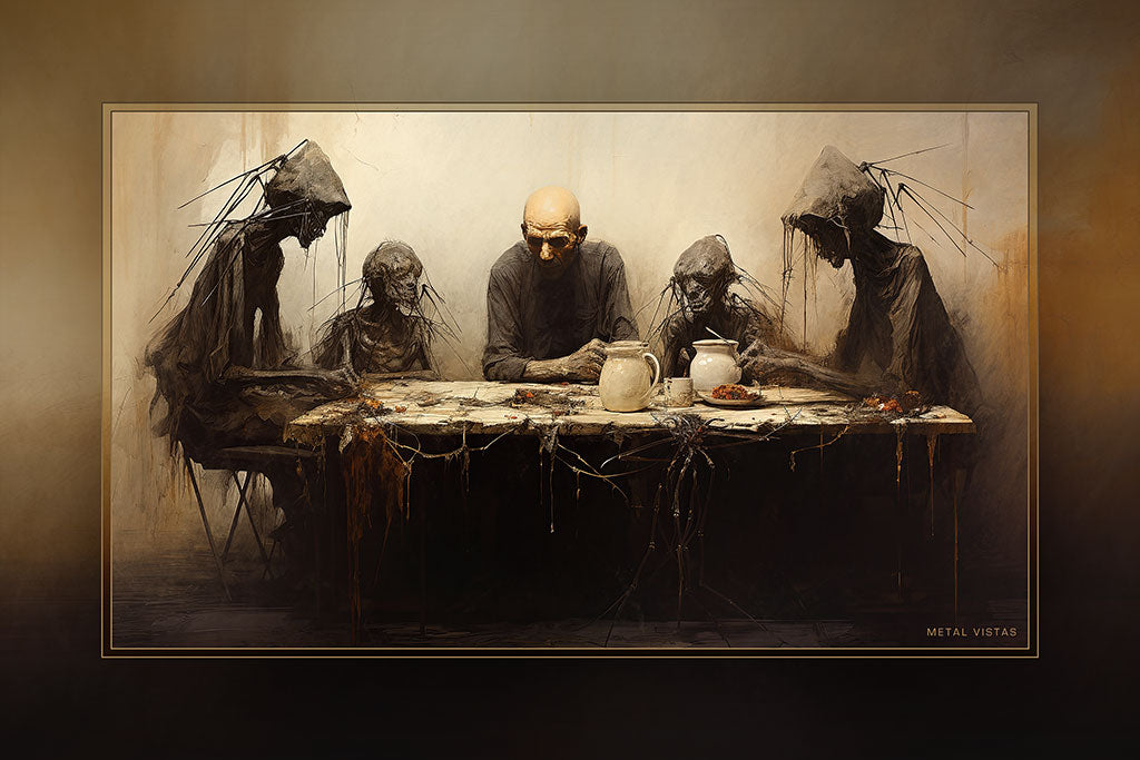 "Social Anxiety" 6x9 Metal Print with Stand