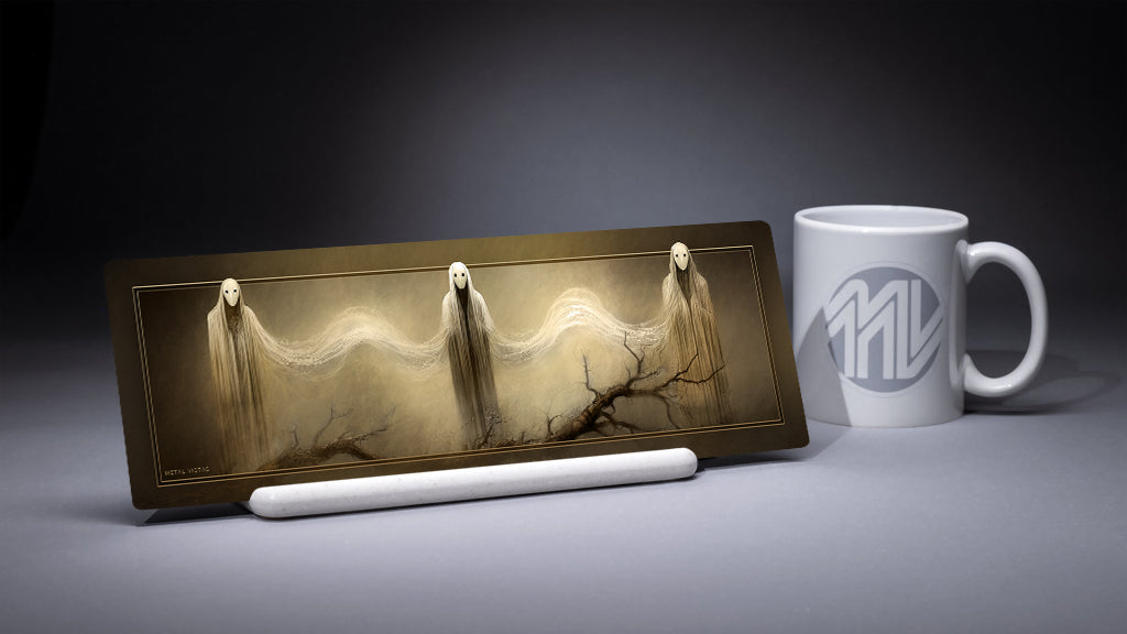 &quot;Three Fates&quot; 4x12 Panoramic Metal Print with Stand