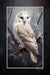 "Owl and Blossoms" 4x6 Metal Print & Stand