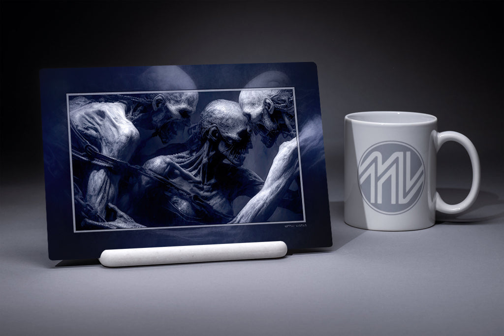 "The Struggle is Real" 6x9 Metal Print with Stand