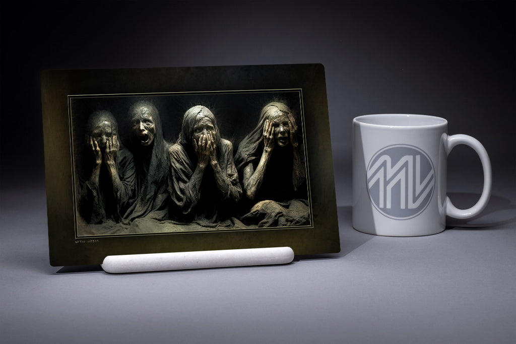 &quot;Outside These Walls&quot; 6x9 Metal Print with Stand