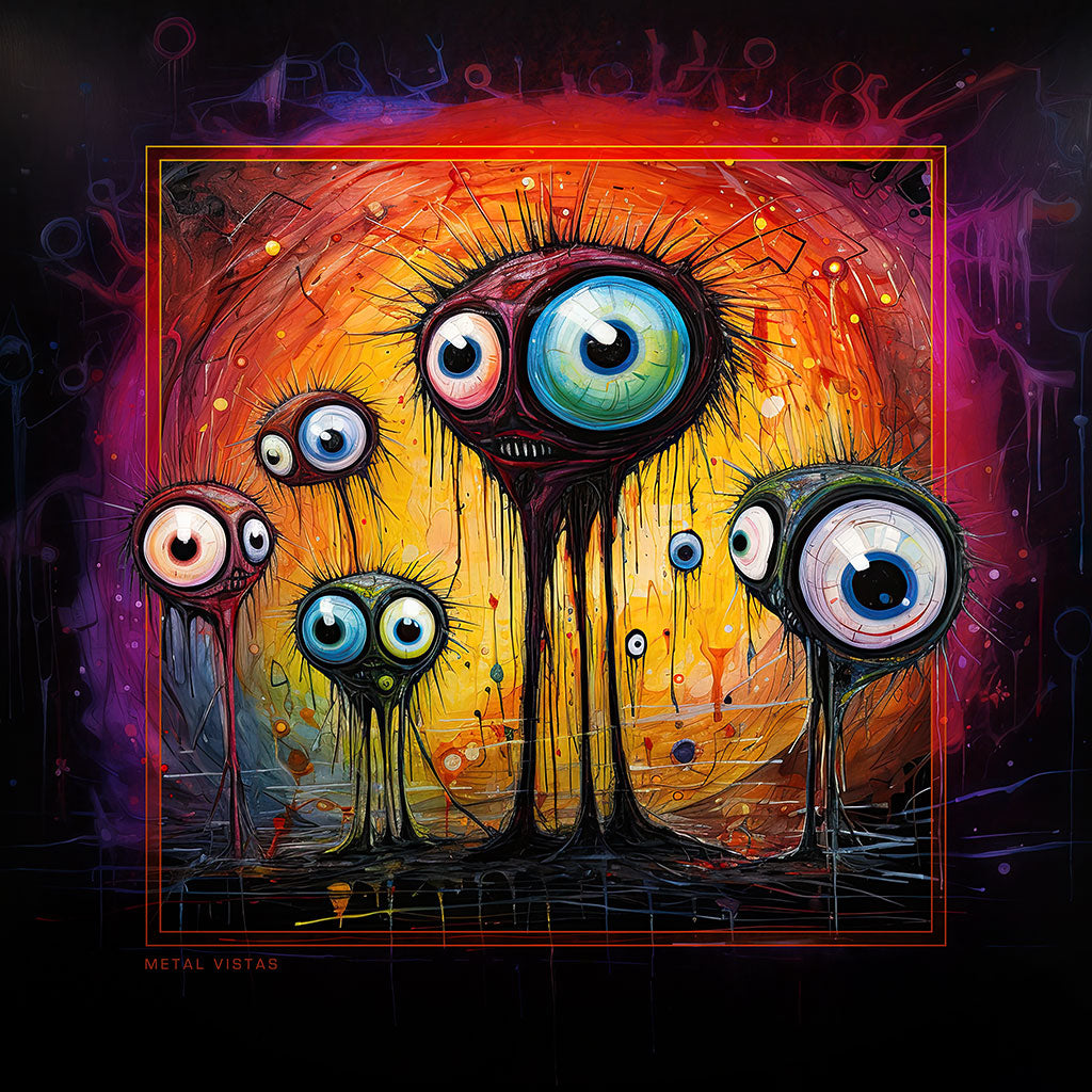 "Where the Sun Don't Shine" 6x6 Metal Print & Stand