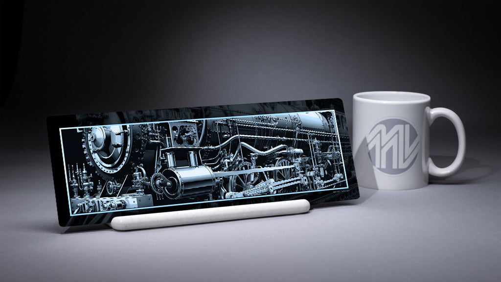 &quot;Stream Power&quot; 4x12 Panoramic Metal Print with Stand