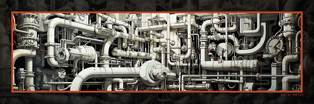 &quot;Under Pressure&quot; 4x12 Panoramic Metal Print with Stand