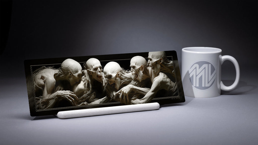 &quot;The Tribe&quot; 4x12 Panoramic Metal Print with Stand