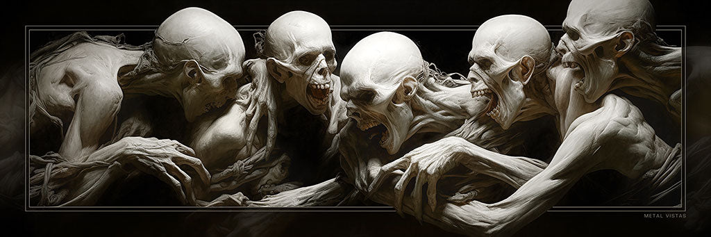 "The Tribe" 4x12 Panoramic Metal Print with Stand