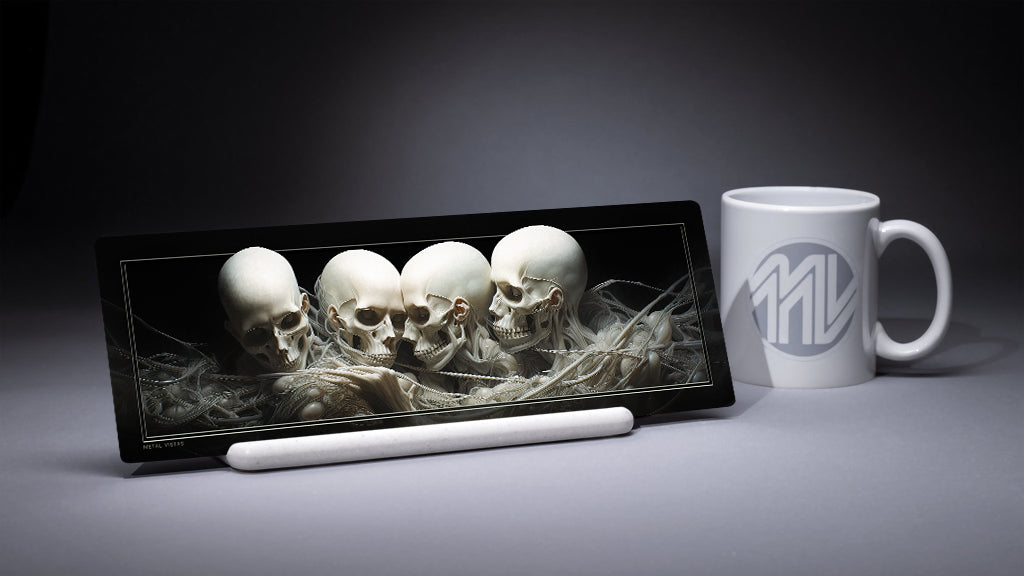 &quot;Infusion of Confusion&quot; 4x12 Panoramic Metal Print with Stand