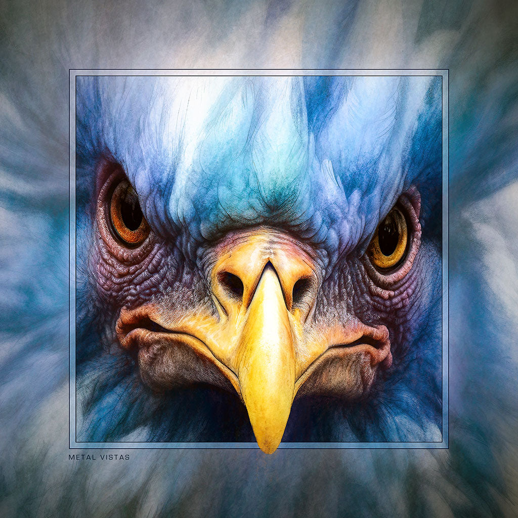 &quot;Cage Free&quot; 6x6 Metal Print &amp; Stand