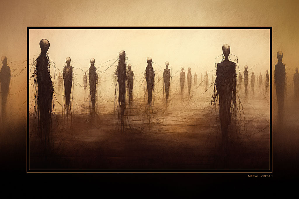 "Social Network" 4x6 Metal Print & Stand