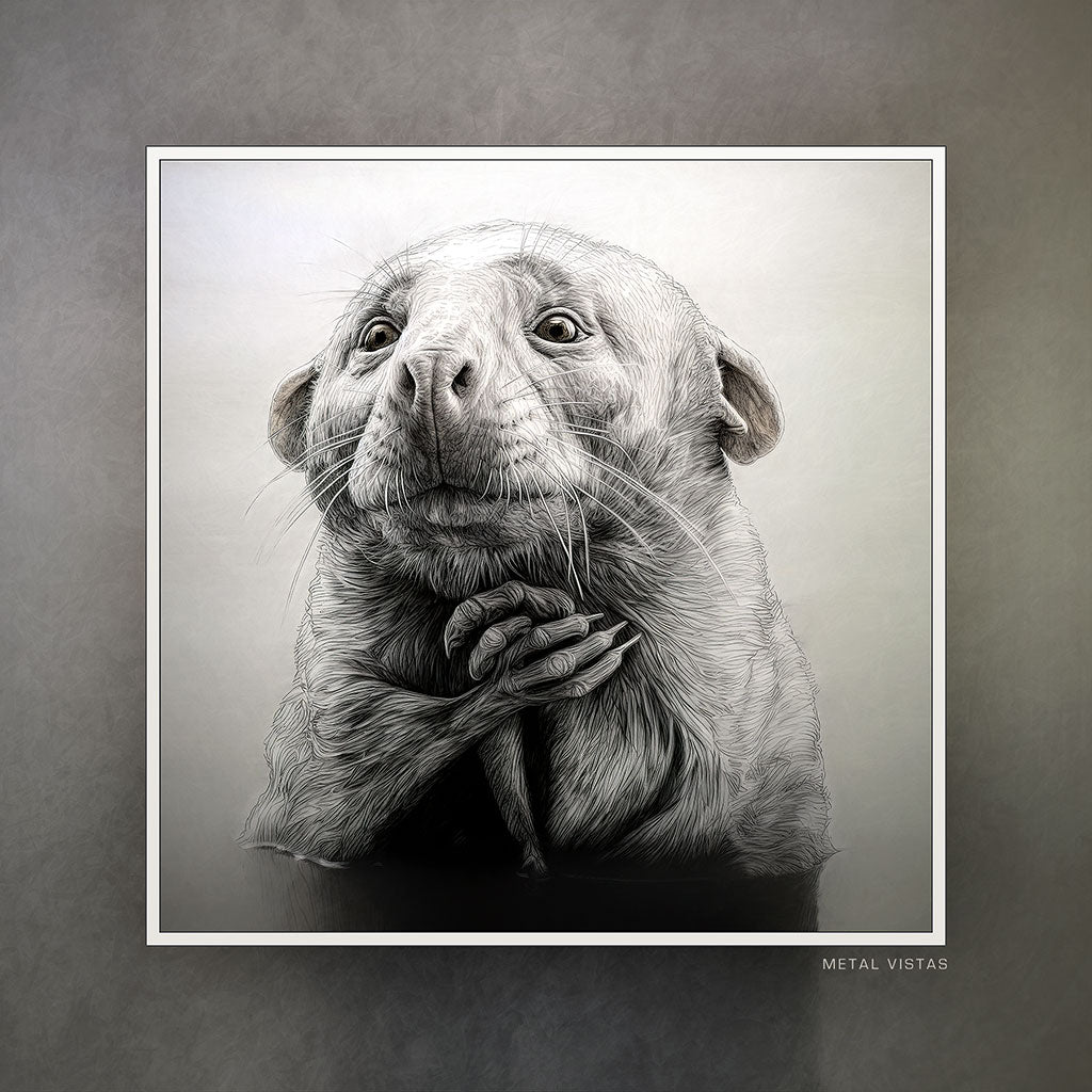 "Francine" 6x6 Metal Print & Stand