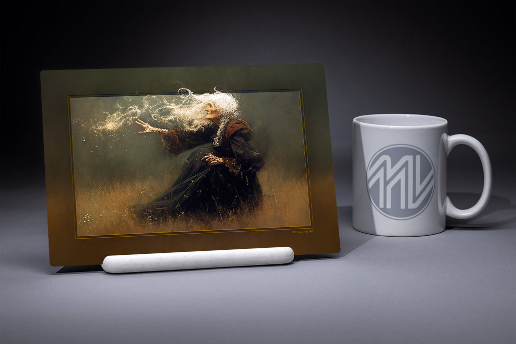 "The Sending" 6x9 Metal Print with Stand