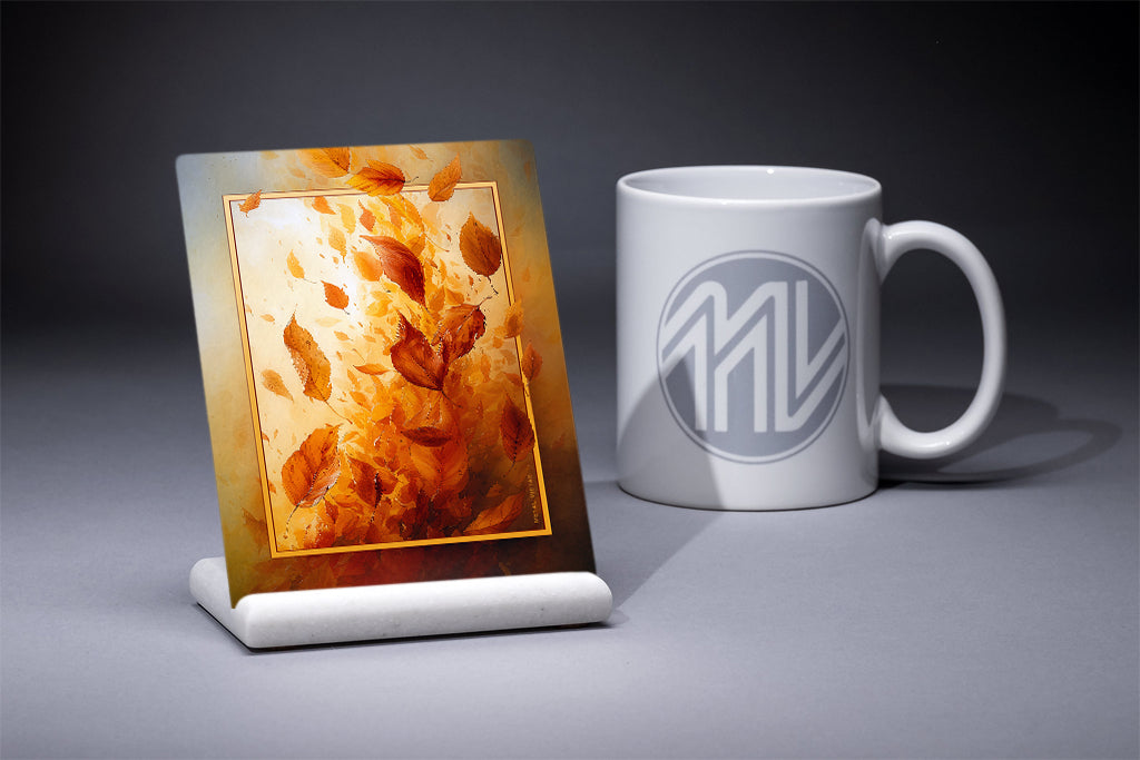 &quot;Autumn Rush&quot; 4x5 Metal Print &amp; Stand