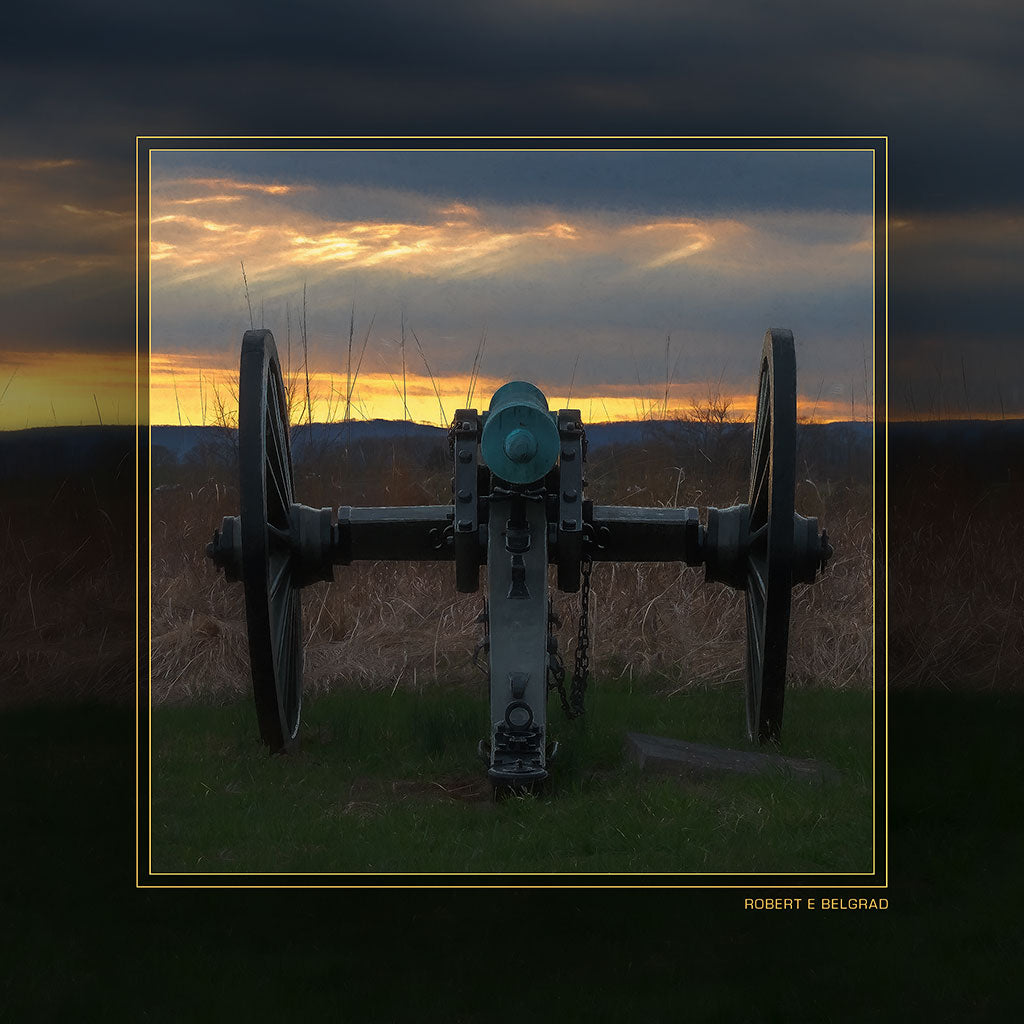 &quot;Silent Gun&quot; 6x6 Metal Print &amp; Stand