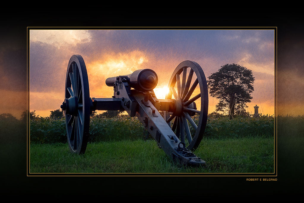 &quot;Ten Pound Parrot Rifle&quot; 4x6 Metal Print &amp; Stand