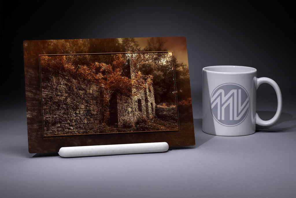 "Stone Ruin Along the C&O Canal" 6x9 Metal Print with Stand