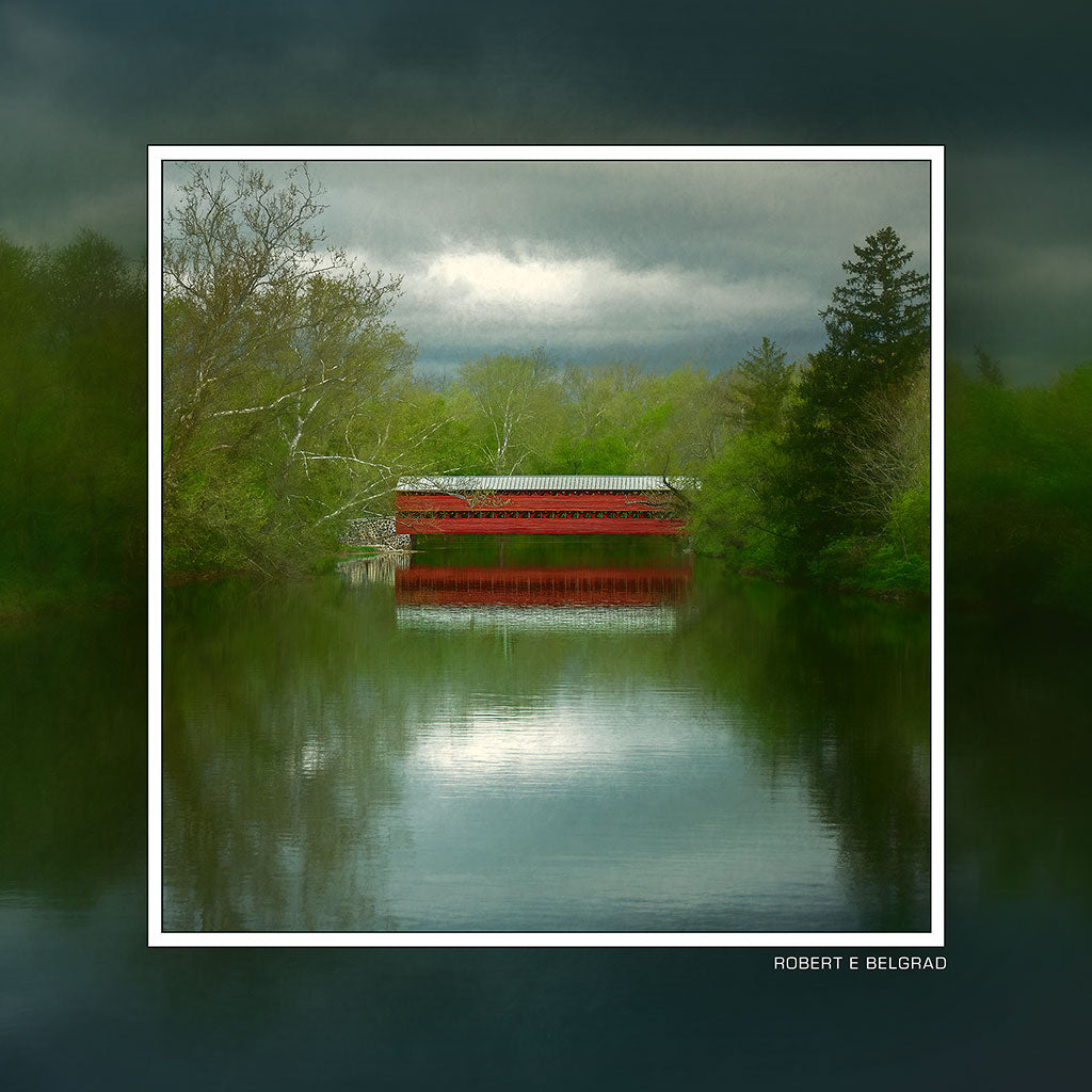 &quot;Sachs Bridge&quot; 6x6 Metal Print &amp; Stand