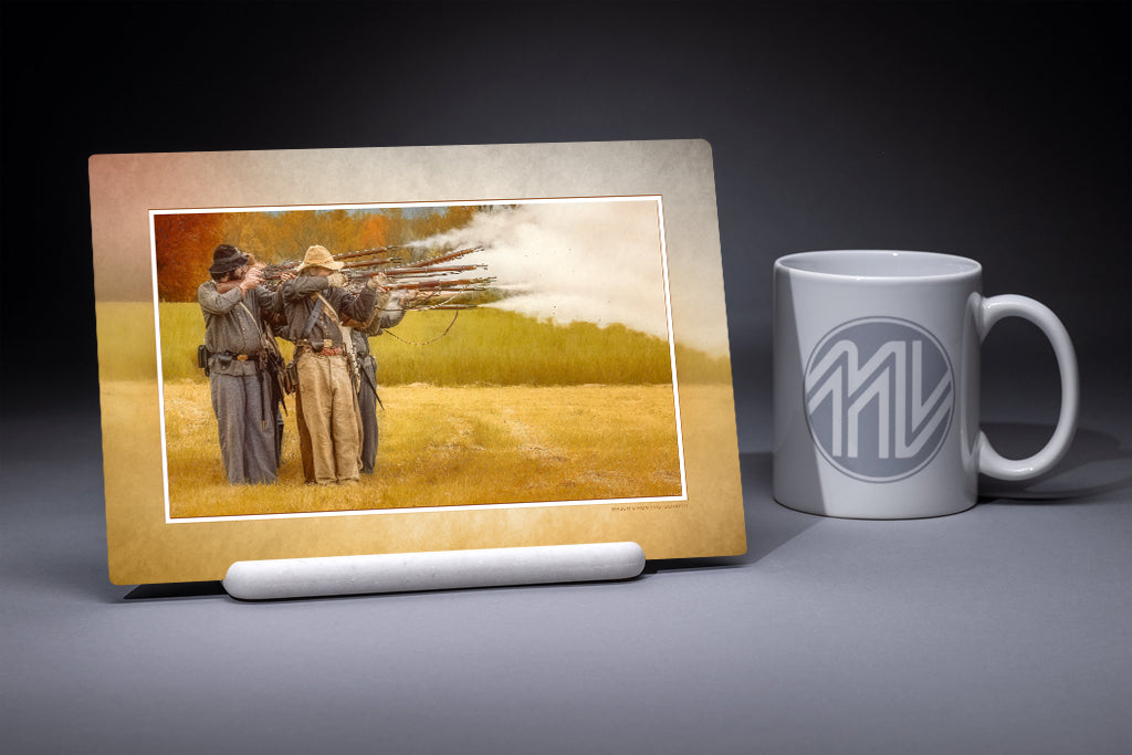 "Southern Guns" 6x9 Metal Print & Stand