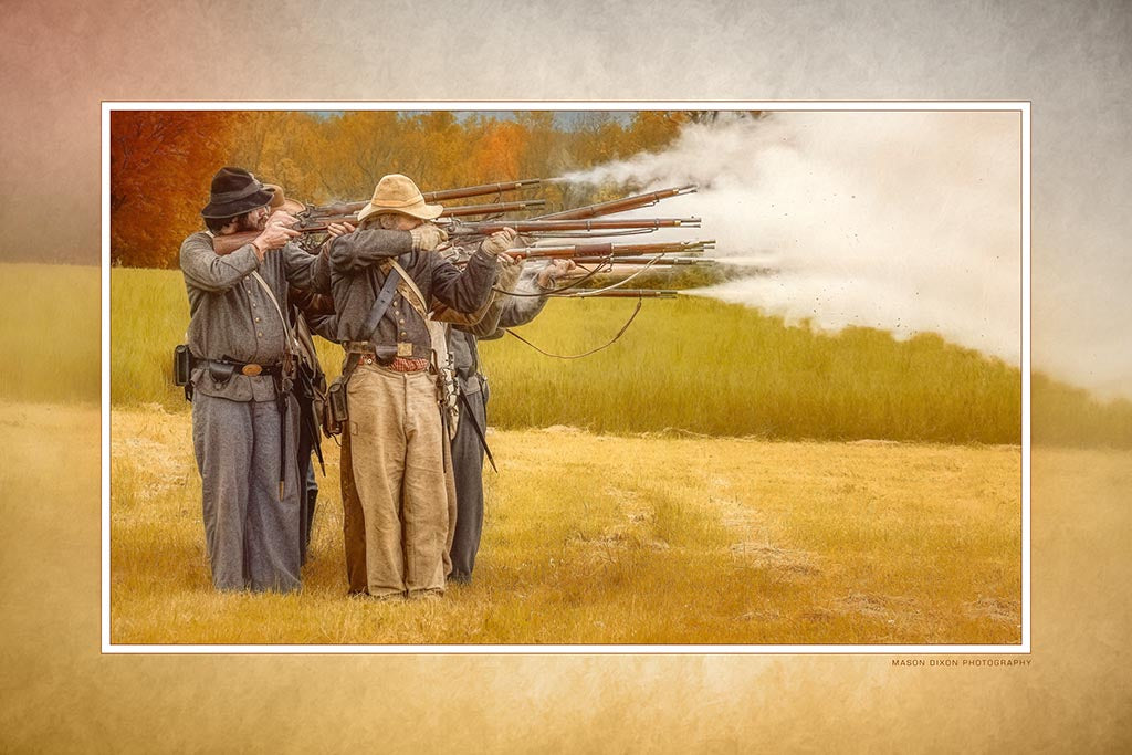 "Southern Guns" 6x9 Metal Print & Stand