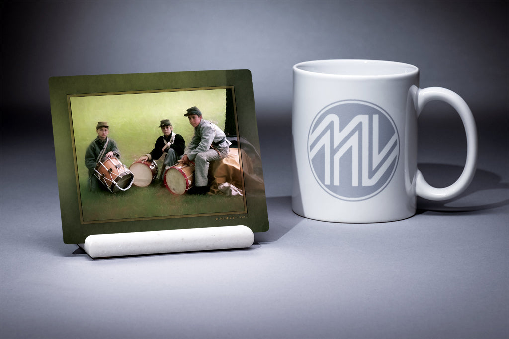 "Drummer Boys" 4x5 Metal Print & Stand