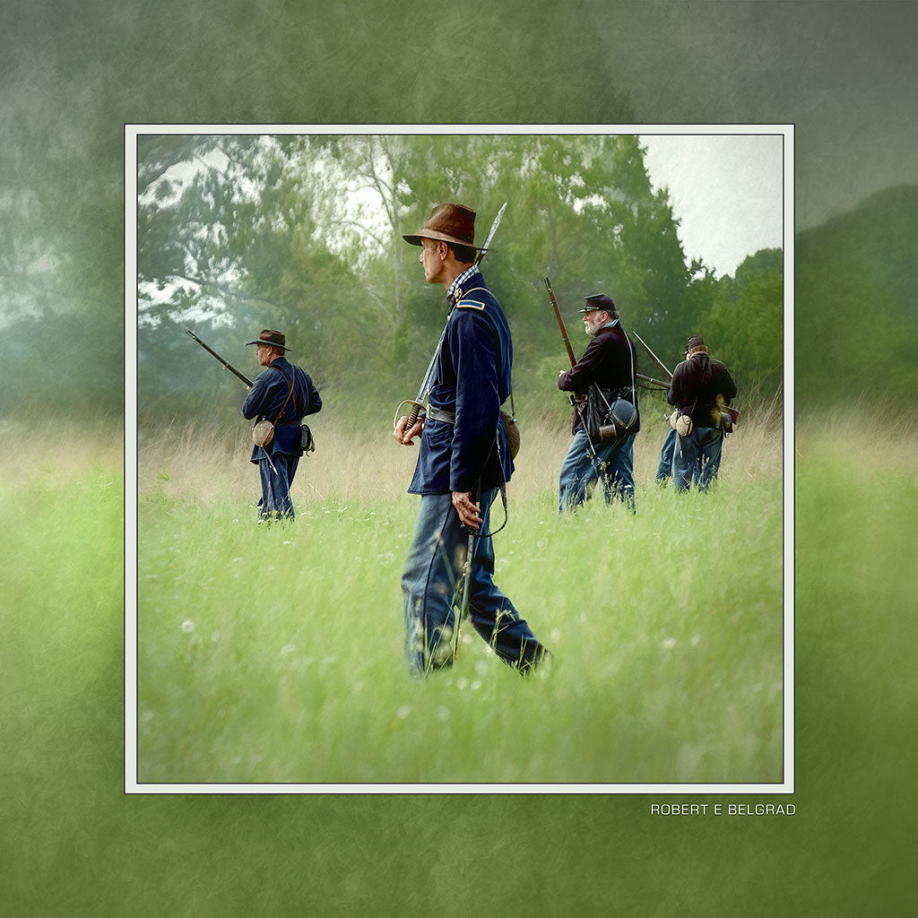 &quot;Skirmishers&quot; 6x6 Metal Print &amp; Stand